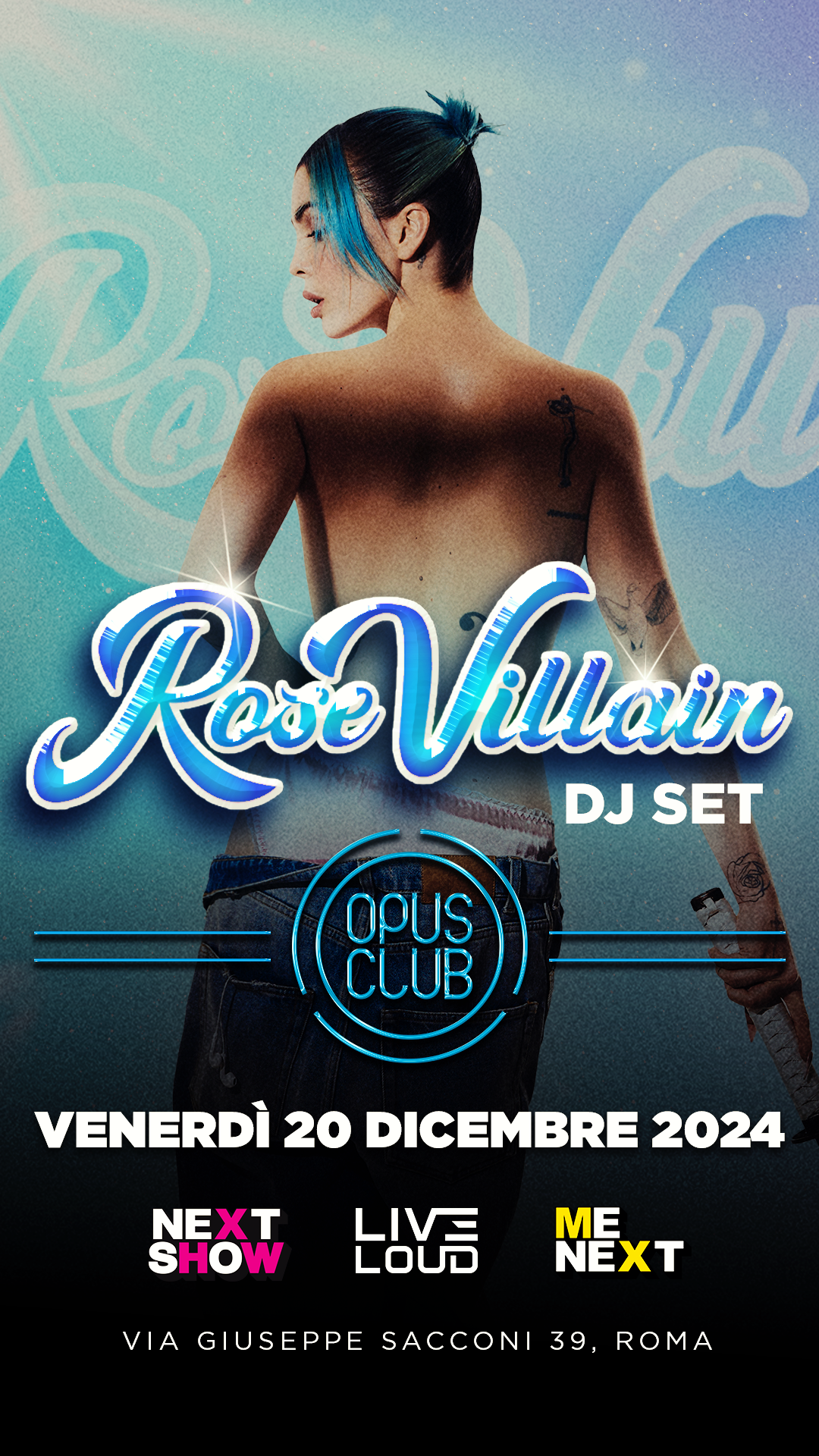 rose villain opus club roma